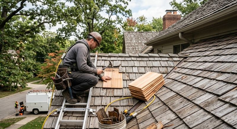 Cedar Shake Roof Repair in Denton, MD