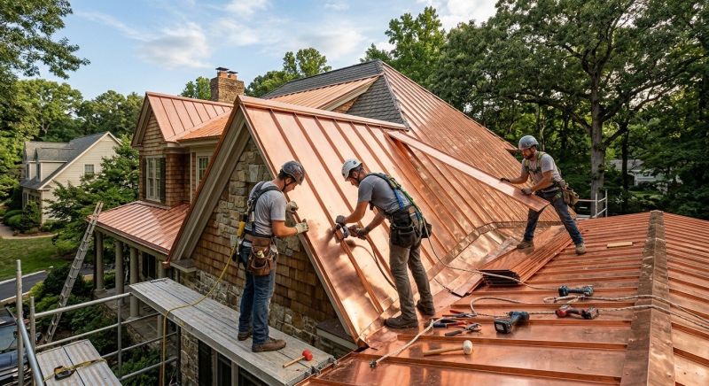 Copper Roof Installation in Kent County, DE
