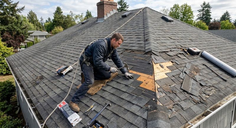 Damaged Roof Repair in Dover, DE