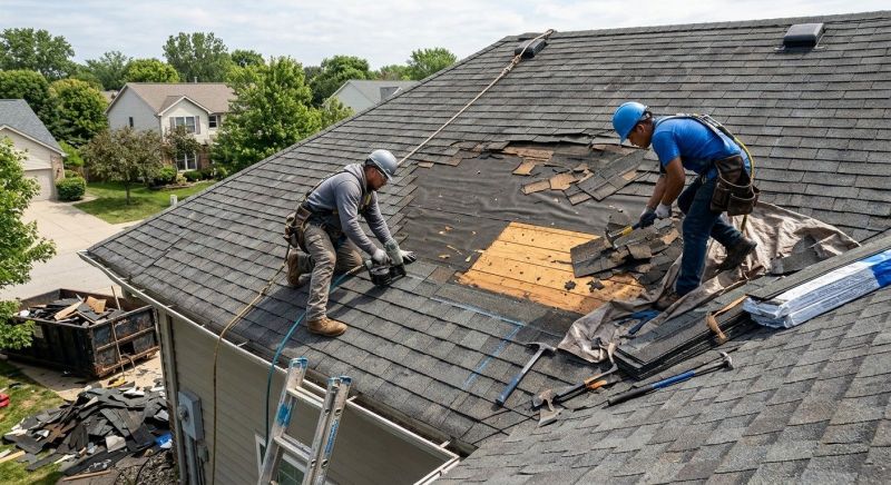 Damaged Roof Repair in Harrington, DE