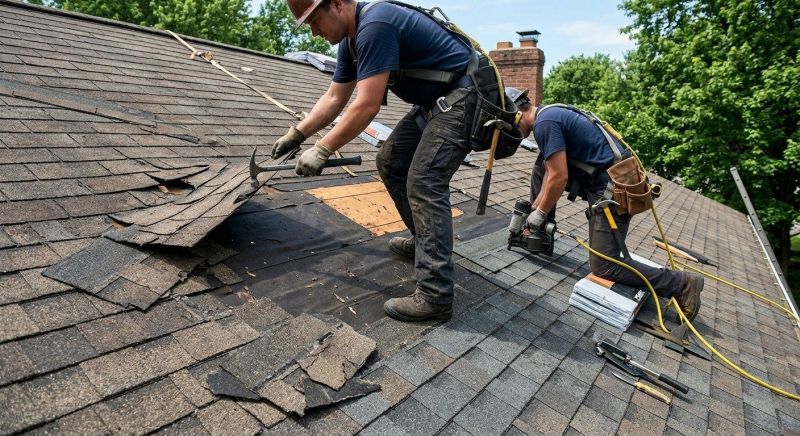 Damaged Roof Repair in Magnolia, DE