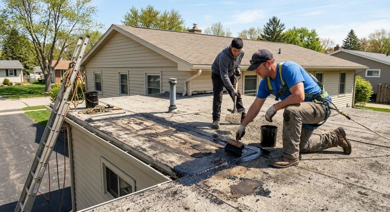 Flat Roof Tar Repair in Kent County, DE