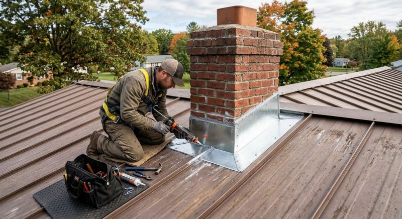 Metal Roof Flashing Repair in Kent County, DE