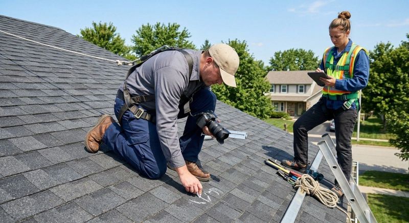 Roof Damage Inspection in Camden Wyoming, DE