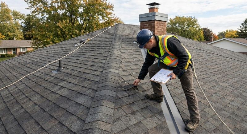 Roof Damage Inspection in Dover, DE