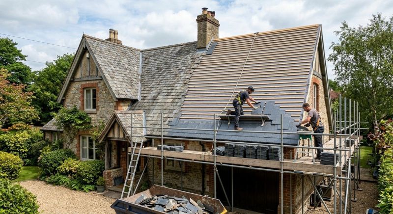 Slate Roof Replacement in Houston, DE