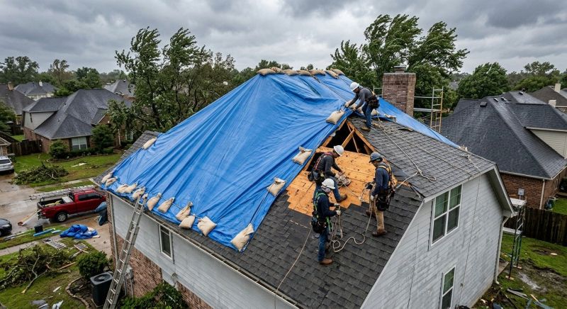 Storm Damage Roof Repair in Magnolia, DE