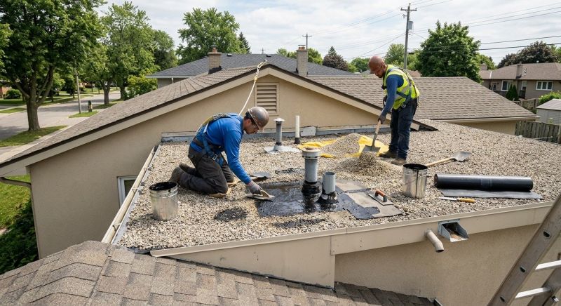 Tar And Gravel Roof Repair in Camden Wyoming, DE