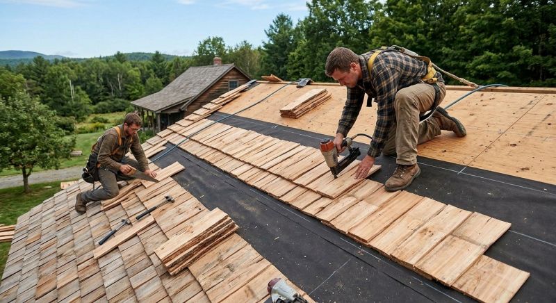 Wood Roofing Installation in Middletown, DE