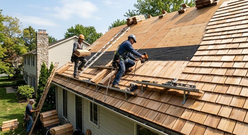 Wood Roofing Installation in Odessa, DE