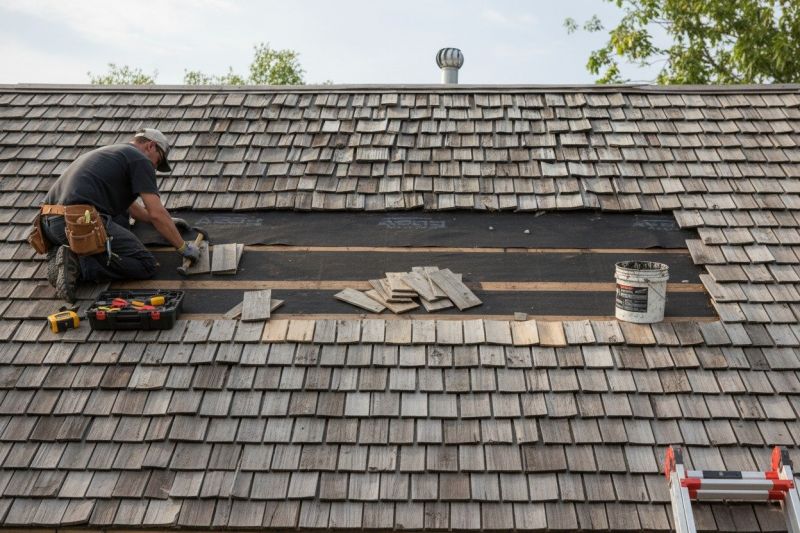 Wood Shake Roof Repair in Magnolia, DE