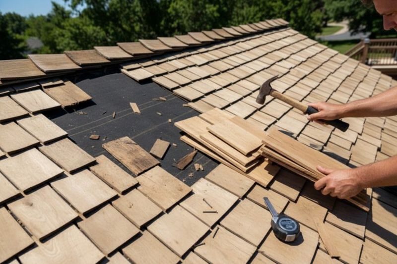 Wood Shake Roof Repair in Townsend, DE