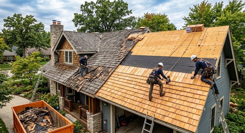 Wood Shake Roof Replacement in Magnolia, DE