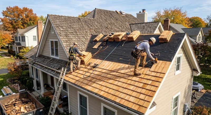 Wood Shake Roof Replacement in Ridgely, MD